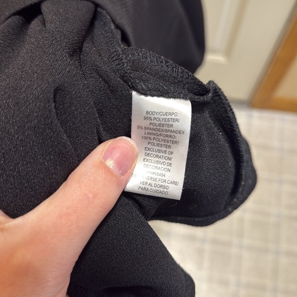 Studio One New York Elegant Black and Blue Colorblock Dress size 12 - Picture 4 of 7